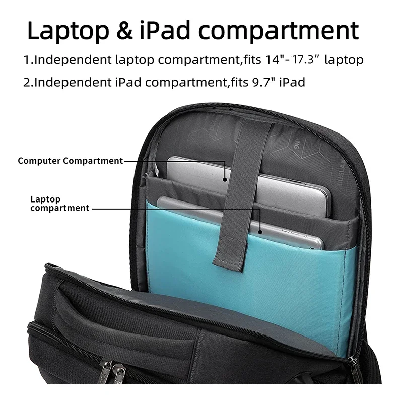 Heren 17 "Grote Capaciteit Multi-Functionele Laptop Rugzak Hard Case Compressie Motorfiets Rugzak Mode Trend Esports Tassen