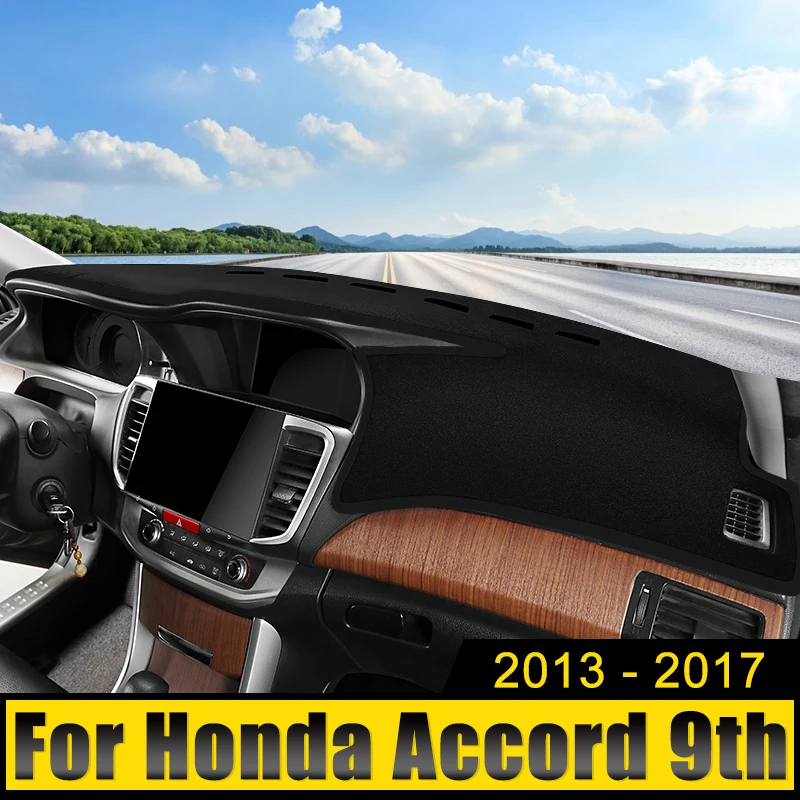 

Car Accessories For Honda Accord 9th 2013 2014 2015 2016 2017 Dashboard Cover Avoid Light Sun Shade Anti-UV Carpet Non-Slip Mat