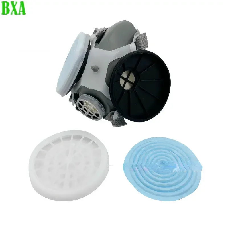 Protective Half Face Anti Dust 301-3 Gas Mask Respirator Painting Spraying Organic Vapor Chemical Filter Work Safety Widely Used