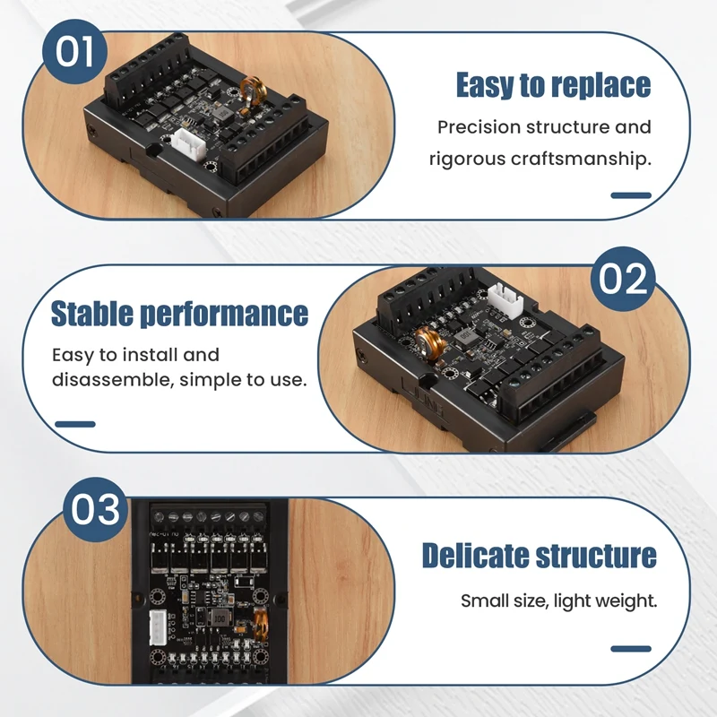 ABSF PLC Programmable Logic Controller DC 10-28V PLC Regulator FX1N-14MT Industrial Control Board Programmable Logic Controller