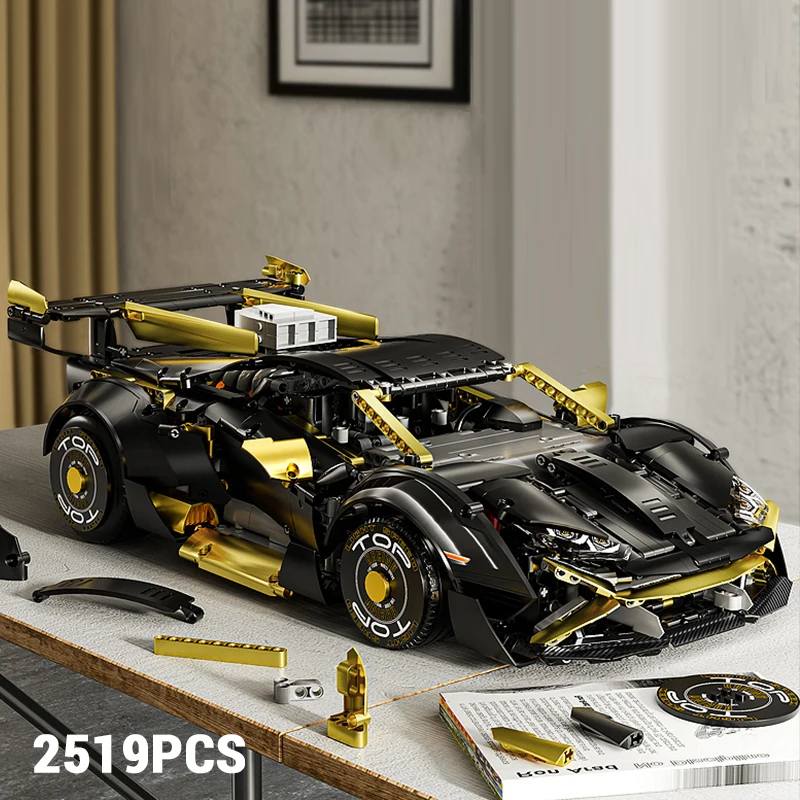 

2519PCS Sports Car Model Building Blocks Toys STO City Racing Car Bricks Desktop Ornaments Collection For Boys Adult Gifts