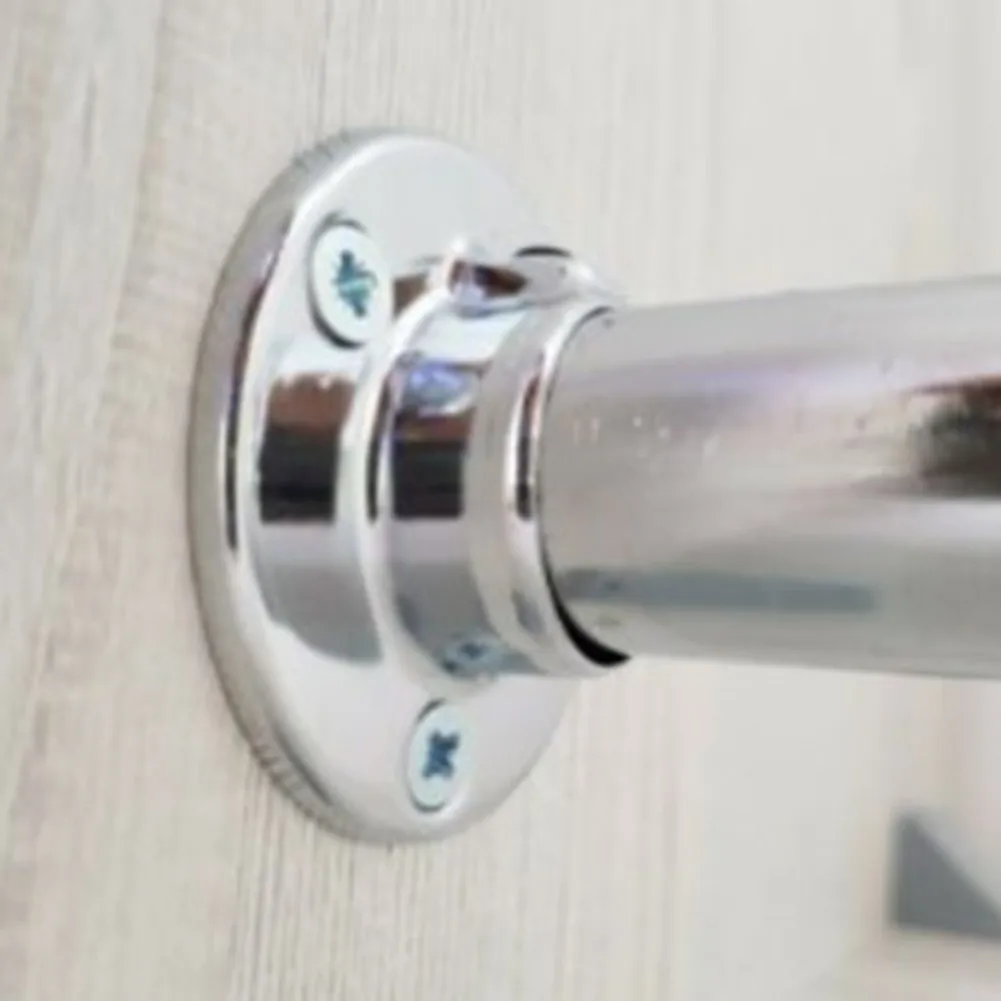 Store Wall Ceiling RAIL BRACKETS Closet Rod Holder Cupboard Wardrobe 25mm Cabinet Clothes Furniture Pole Wardrobe