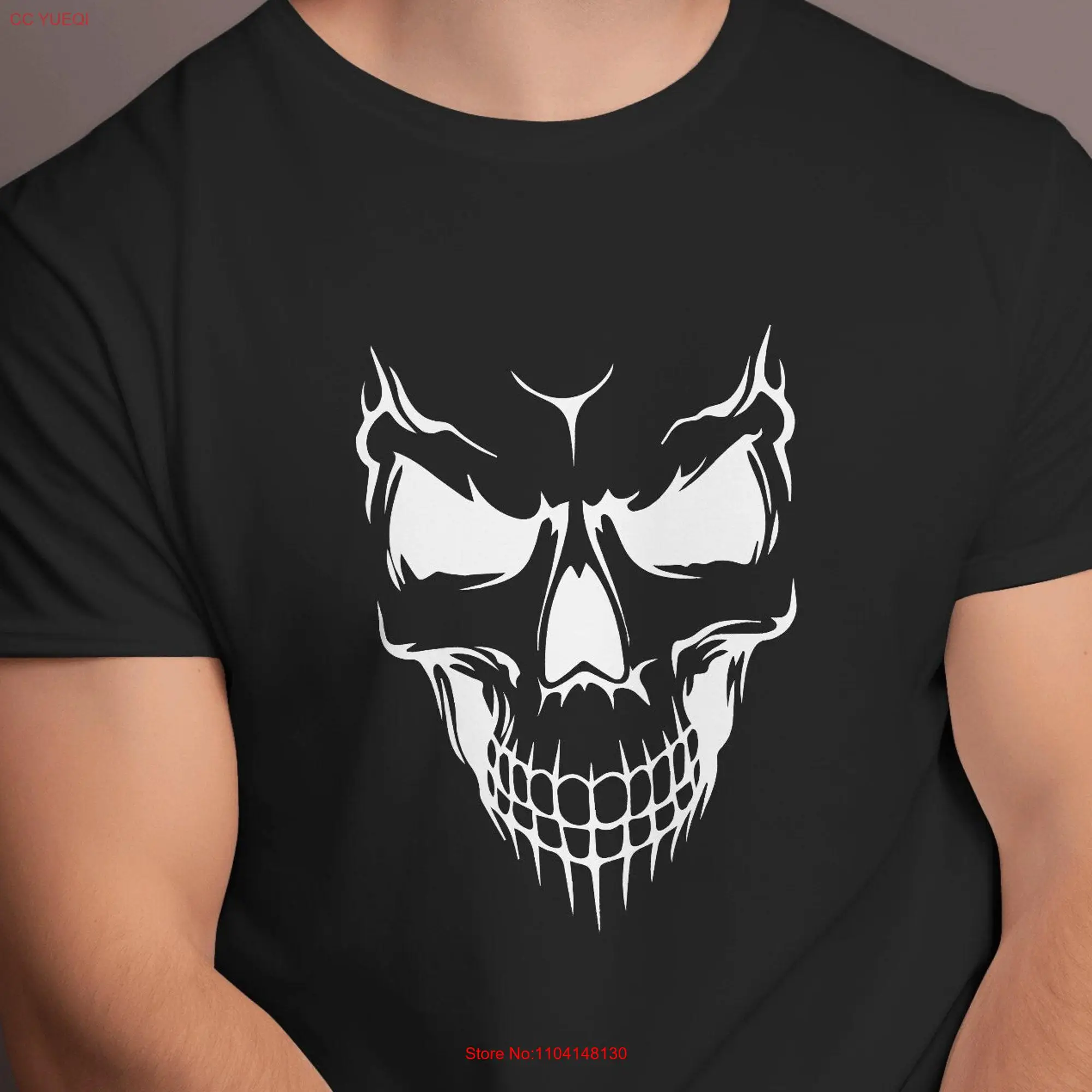 Skull T Shirt basic but meaningful by Goat Shirtz Studios long or short sleeves