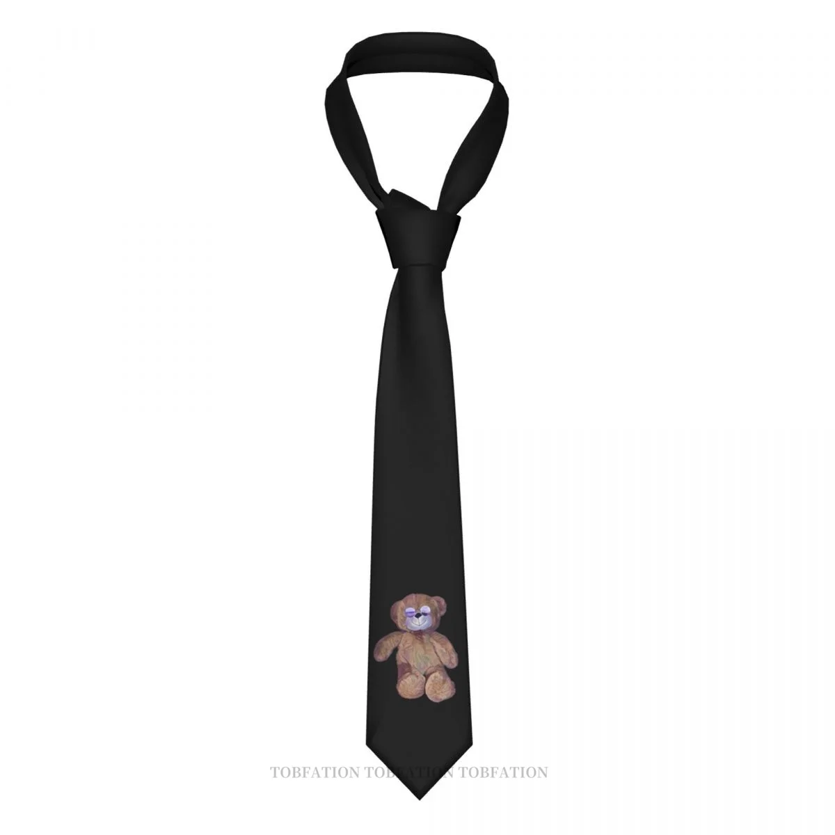 

With Cool Sunglasses Teddy Bear Classic Men's Printed Polyester 8cm Width Necktie Cosplay Party Accessory