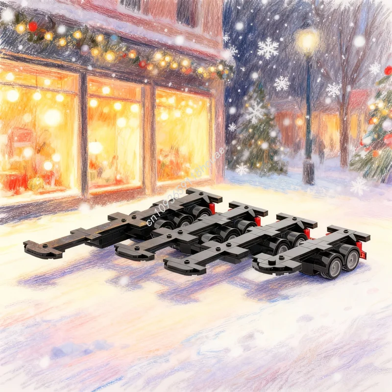 384pcs MOC SemiTrailer Pack City Cargo Model Building Toys Christmas Gift Blocks Construction DIY Education Creative Idea