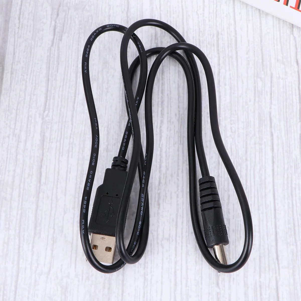 

USB to Dc 5.5x2.1mm 1M Supply Cable for Electronics Charging Via Pc Laptop Wall Car Port Reliable Efficient