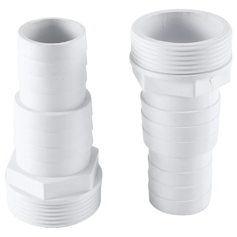 2 Piece Pool Hose Connector 1-1/2Inch And 1-1/4Inch Male 3-Way Washer Hose Connection For Hot Tubs Swimming Pool Hose Connector