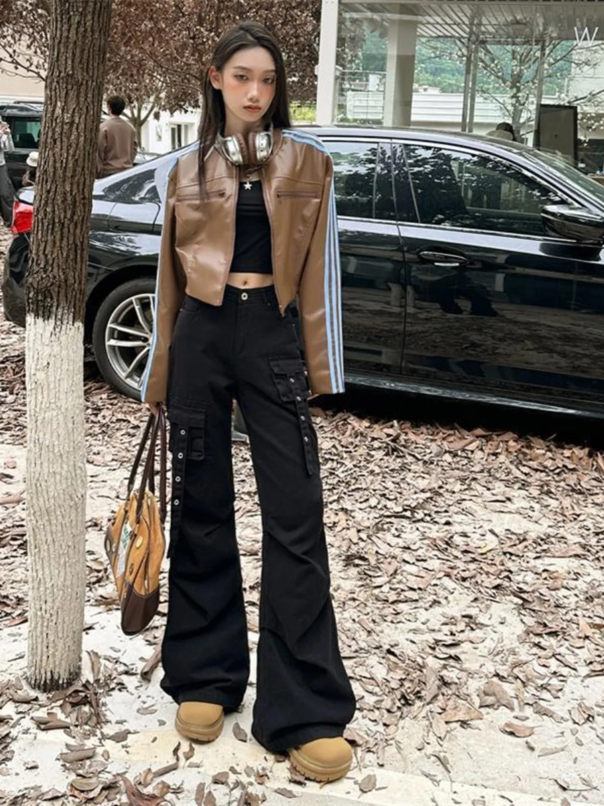 Loose Wide Leg Jeans High Waist Denim Pants Women's Micro Flared Bootcut Trousers Autumn Winter plus Size Street Style
