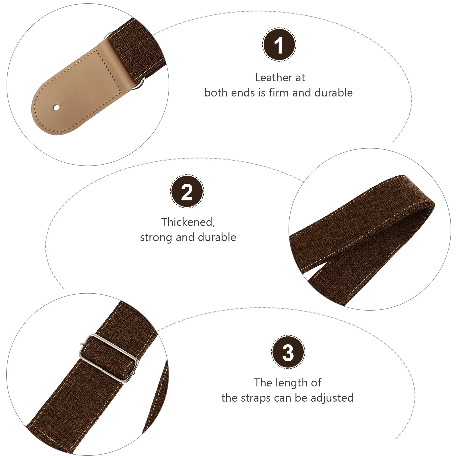 

Guitar Strap Accessory for Neck Shoulder Cotton Electric Belt Acoustic Instrument