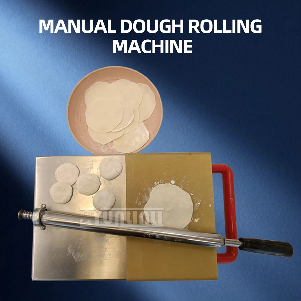 Commercial Dough Presser 304 Stainless Steel Noodle Pressing Machine Small Manual Dumpling Skin Making Machine