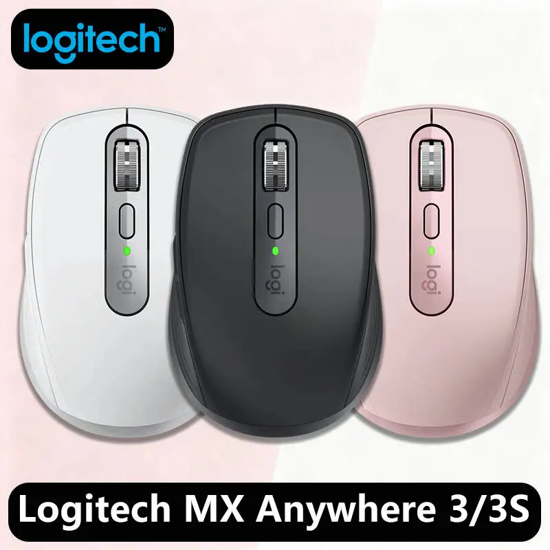 

Logitech Master Series MX Anywhere 3S Bluetooth Беспроводная бесшумная мышь Мягкий звук Офисный женский планшет