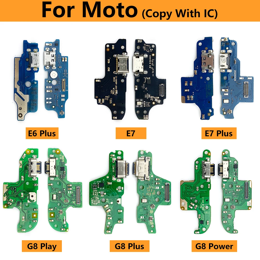 

10Pcs USB Power Charging Connector Plug Port Dock Flex Cable For Moto G10 G20 G30 G50 G60 G100 E6 E7 Plus G8 Play G9 Plus Power