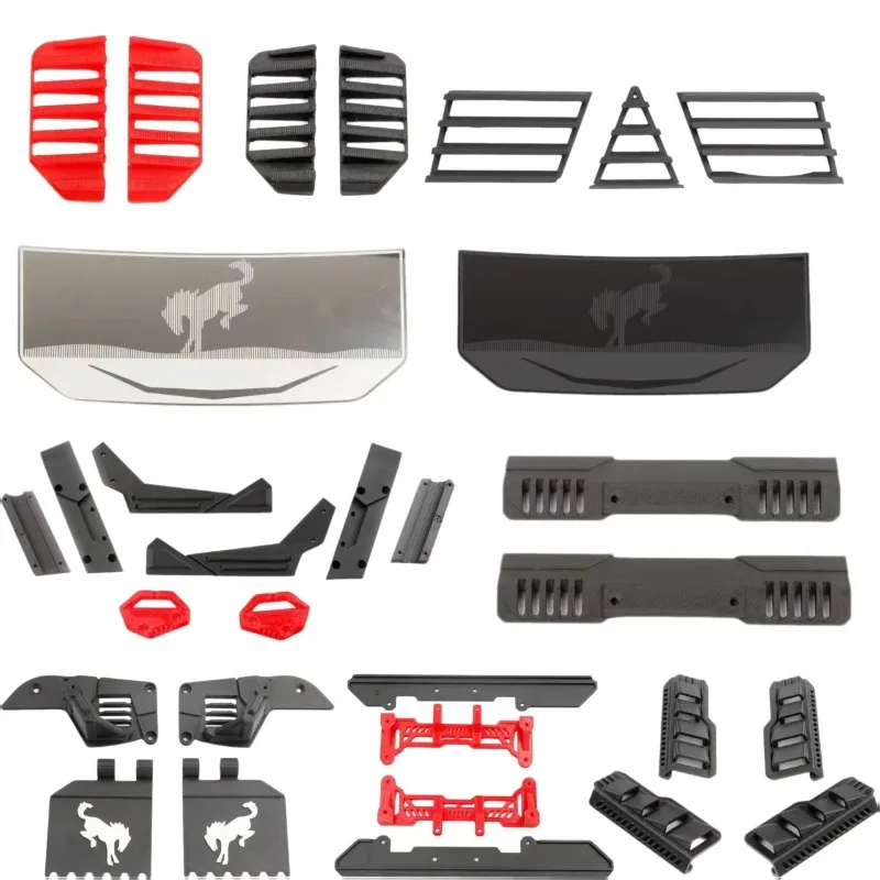 

Simulation Model Toy Car Front Side Window Arch Armor Shell Protective Armor Grille for 1/8 RC Crawler Car Mejiaxin H8P Parts