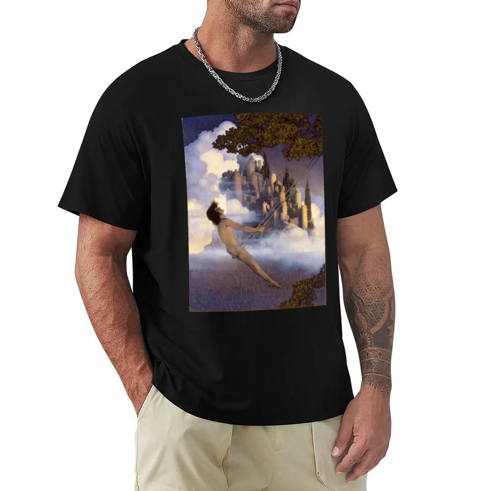 Dinky Bird. Maxfield Parish. 1904 T-Shirt Relaxed Fit Casual Short Sleeve Top
