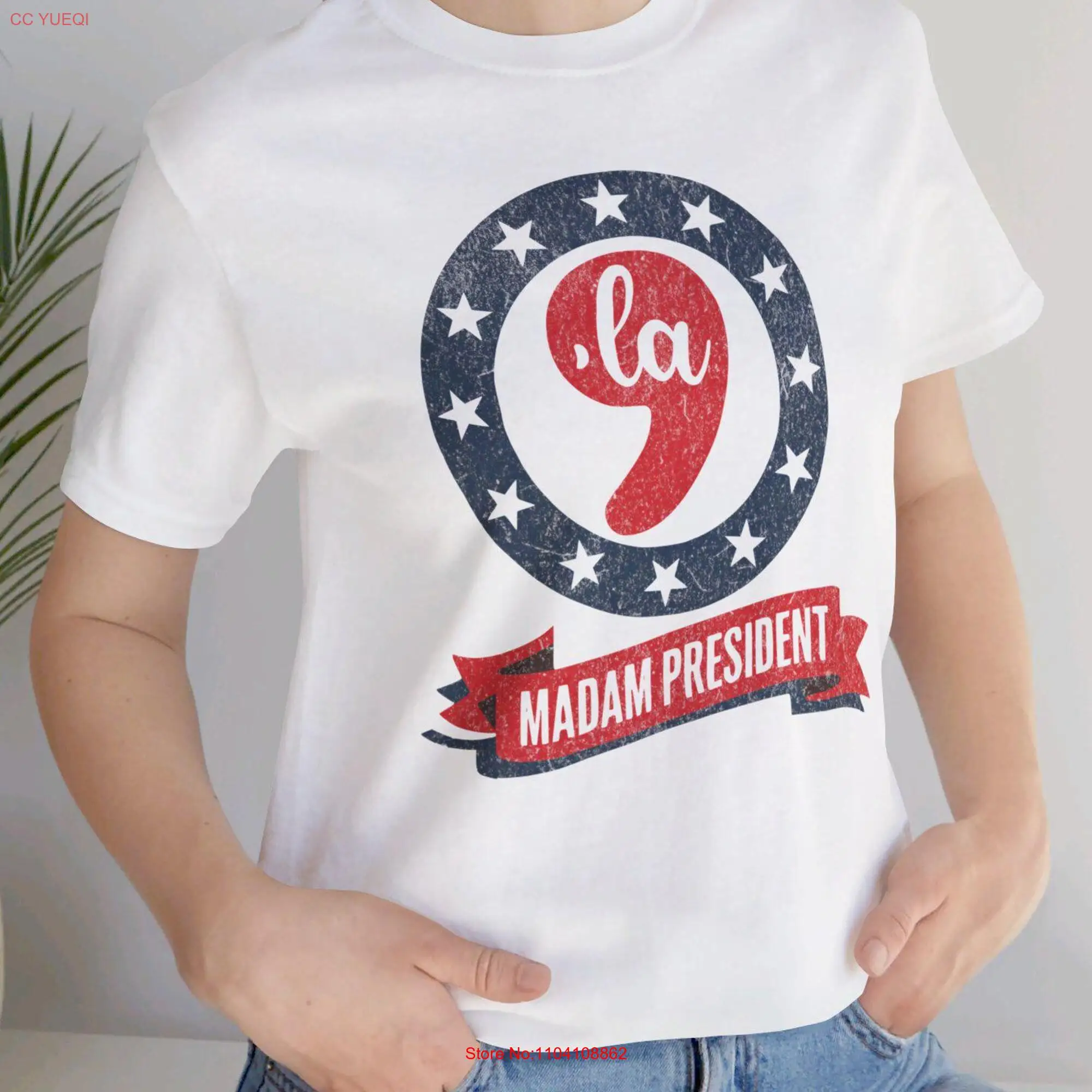 Kamala Madam President 2024 47th Potus Ladies First Election Year For We Stand United Jersey  T Shirt