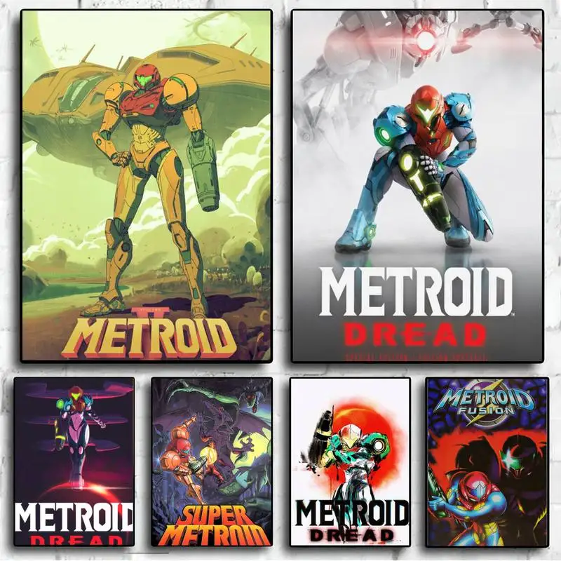 Game M-METROIDS POSTER Wall Pictures For Living Room Fall Decor