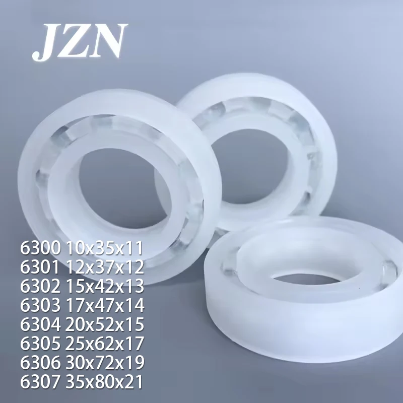 

2/5/10 шт. полипропиленовый пластиковый подшипник 6300 6301 6302 6303 6304 6305 6306 6307 коррозионностойкий износостойкий изоляционный водонепроницаемый