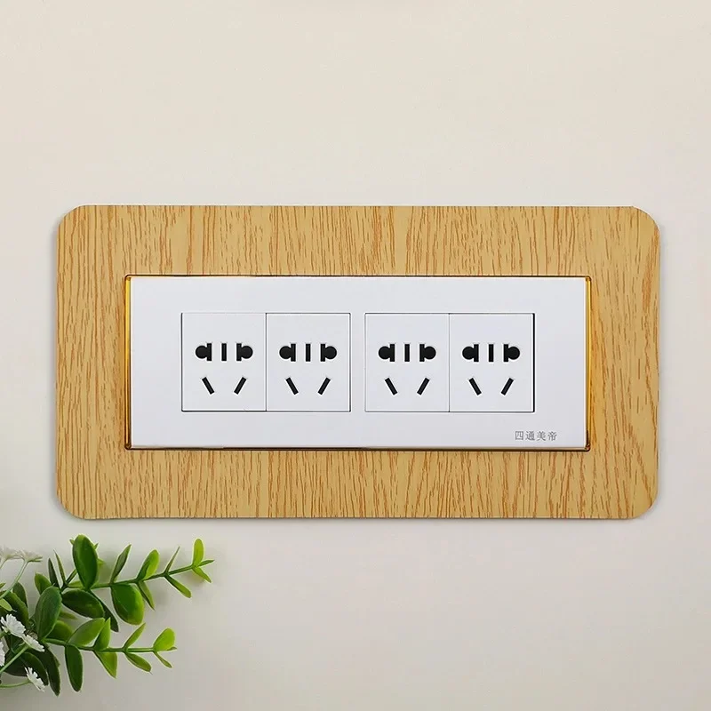 New Simple Anti-Dirty Buckle Type Non-Adhesive Dustproof Switch Protective Cover Outlet Wall Sticker for Home Living Room Decor