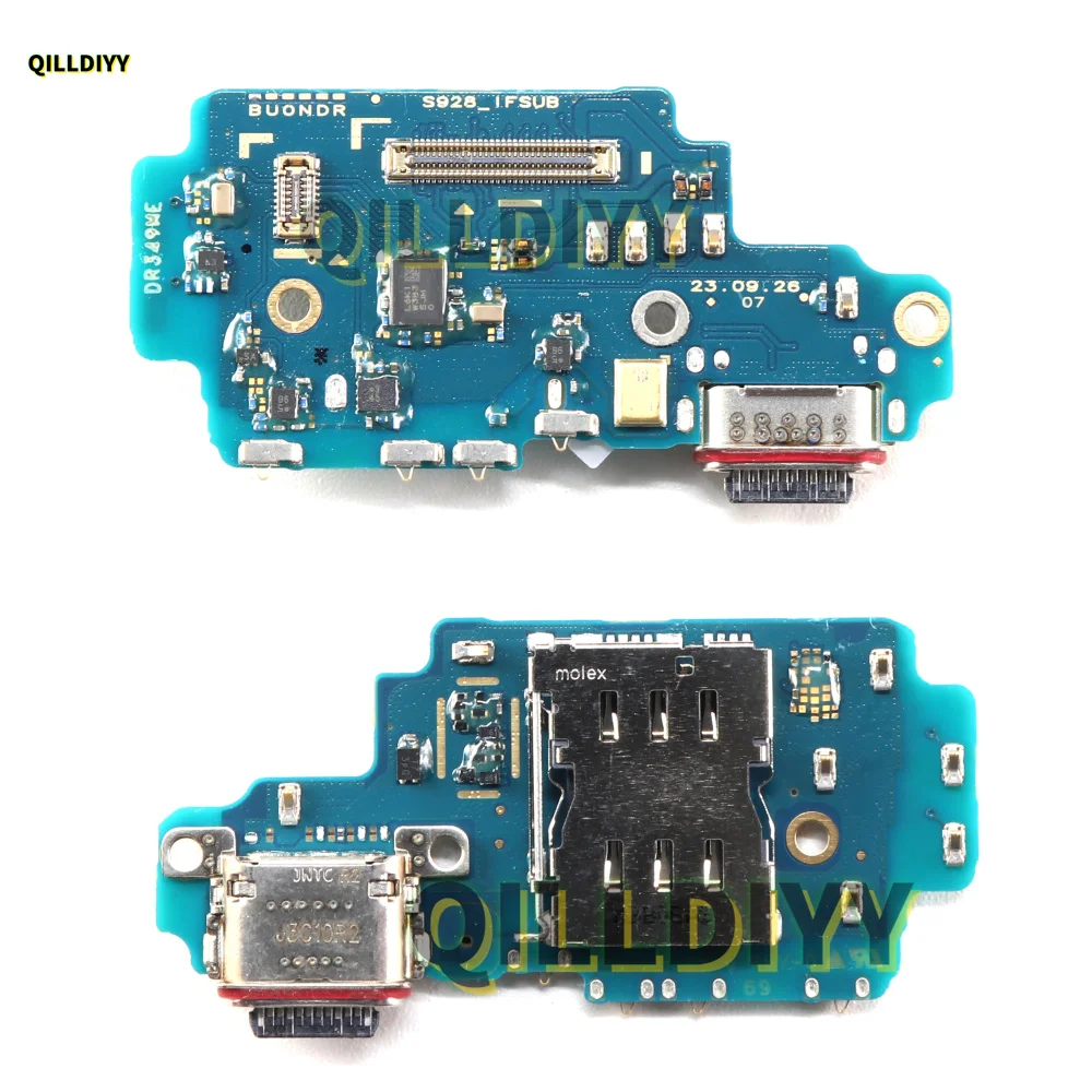 45W Fast Charging Port Dock Board Flex For Samsung Galaxy S24 Ultra SM-S928B S928U S928E USB Connector Dock Charger Cable S928