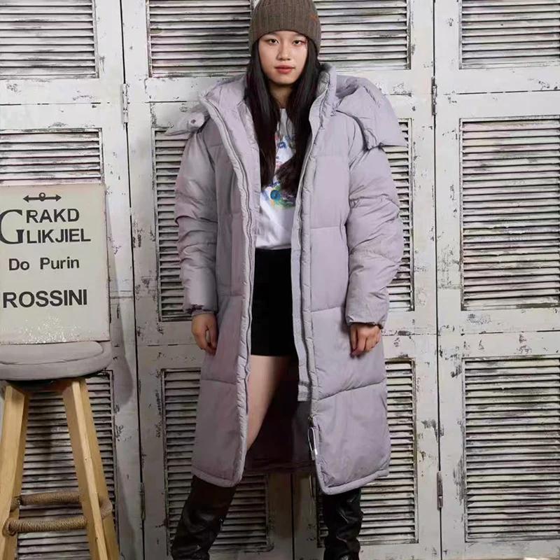 

Korean Sle Oversize down Cotton Jaet Women's Mid-Length Winter New Loose Thiened Design Sense Bread Sweet School Sle