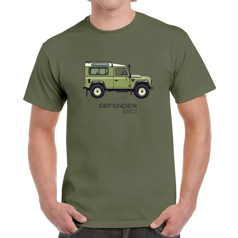 LR Defender 90 Inspired Cotton T Shirt long or short sleeves