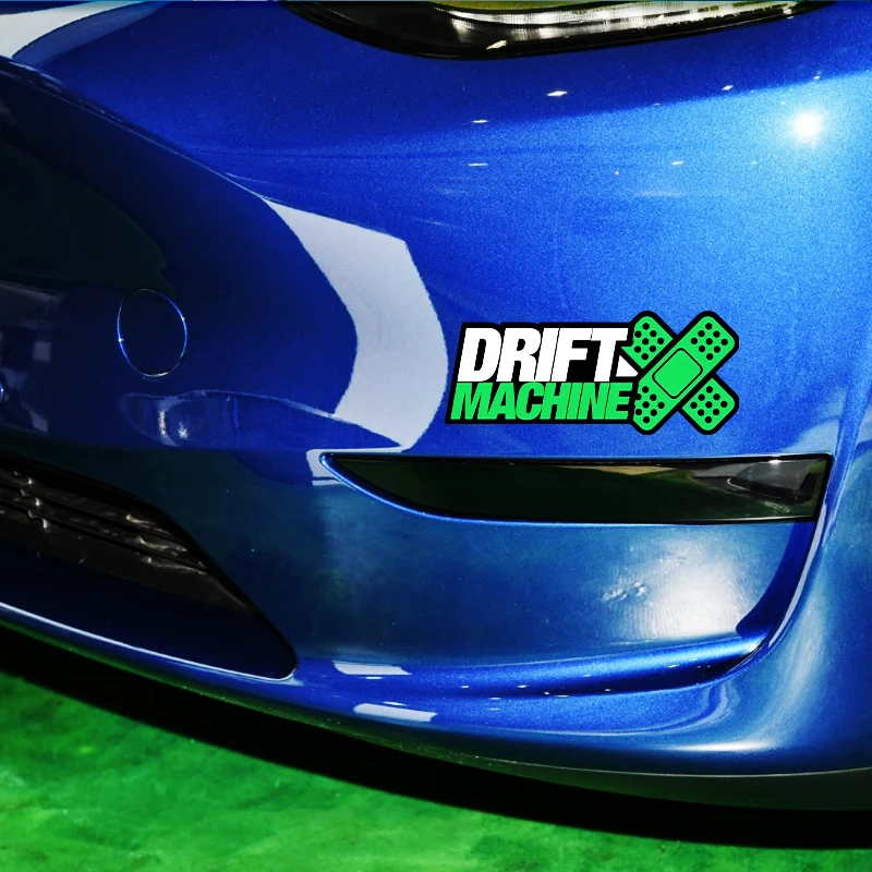 for Drift Machine Red Bandage Cartoon Car Stickers Scratch-Proof Decal Bumper Waterproof VAN Graphics