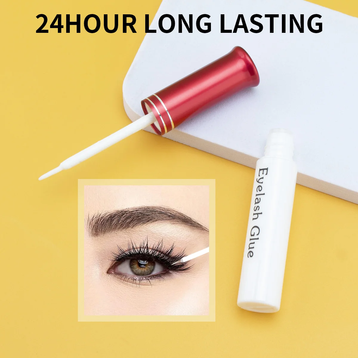 [แข็งแรง ทนทาน กันน้ํา และกันเหงื่อ] กาวติดขนตาปลอม แห้งเร็ว อ่อนโยน ไม่ระคายเคือง ดวงตาที่บอบบาง เหมาะสําหรับ