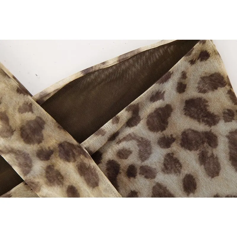 レディースツーピースセットサマースーツ2025レオパード柄少女風誕生日衣装スーツ新作フルナンバーホリデー