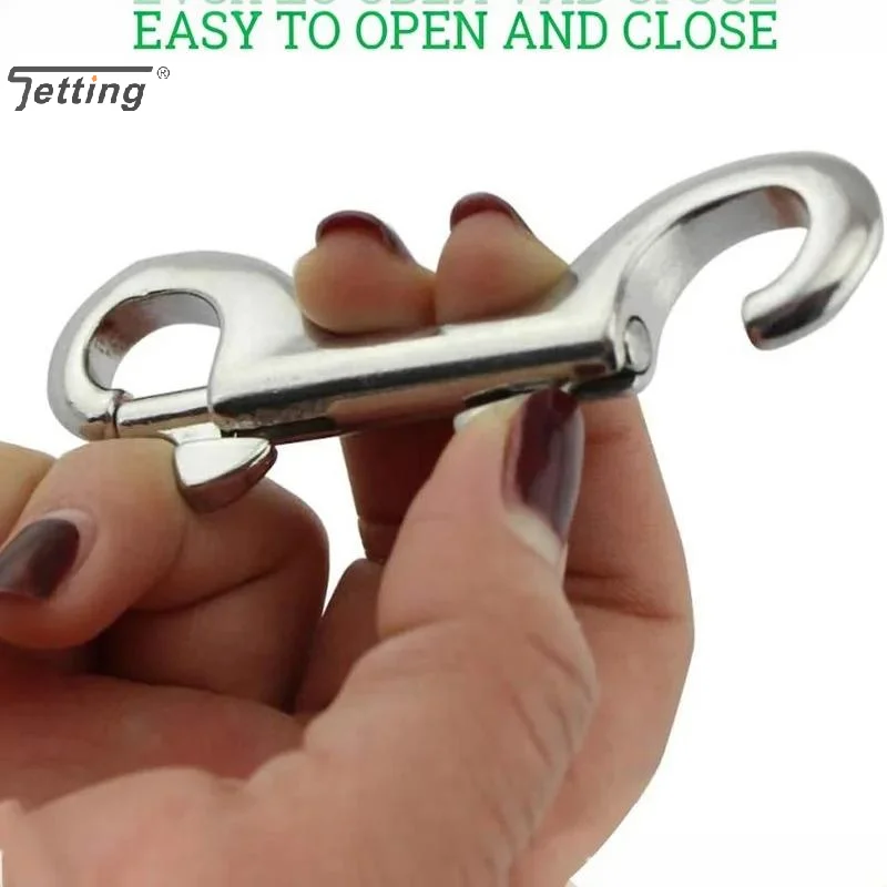 Stainless Steel Bolt Snap Hooks Double Ended Snap Clips Diving Clip Dog Leash Key Chain Horse Tack