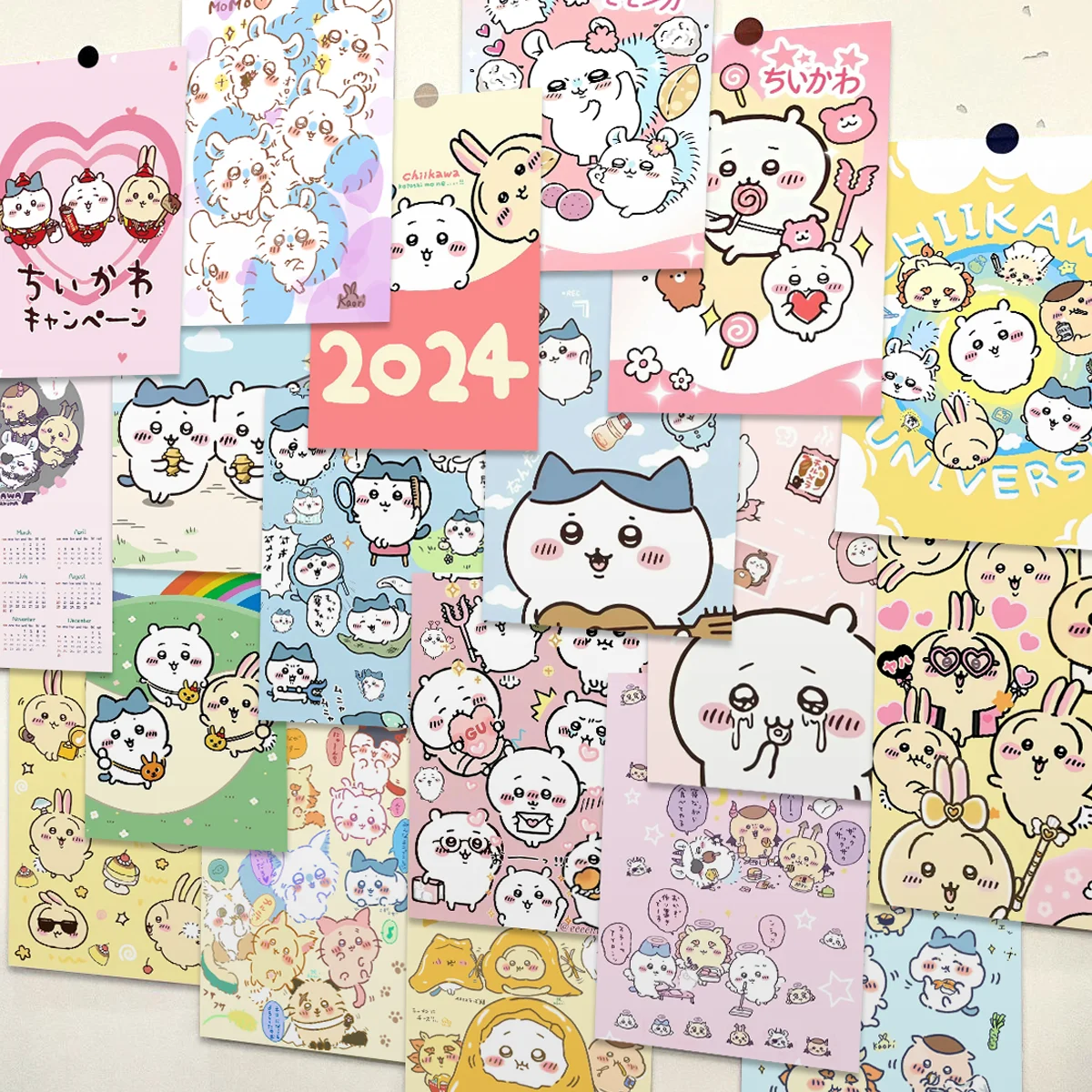 30-120pcs Chiikawa Poster Wall - Home Decor Wall Stickers 评论和价格