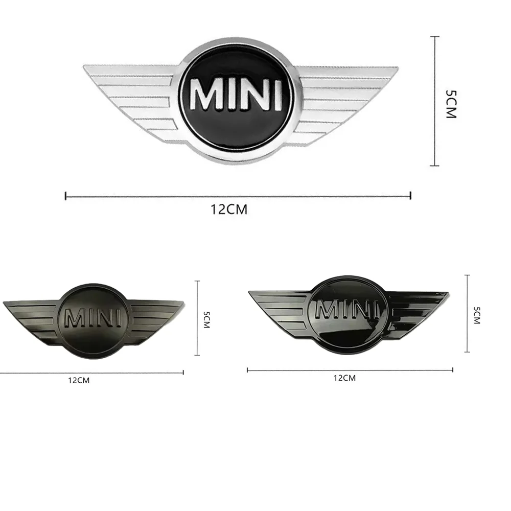 1 pièce Emblème de capot avant/arrière en métal pour Mini Cooper R55 R56 R50 R60 R61, Logo de remplacement, Accessoires de style automobile