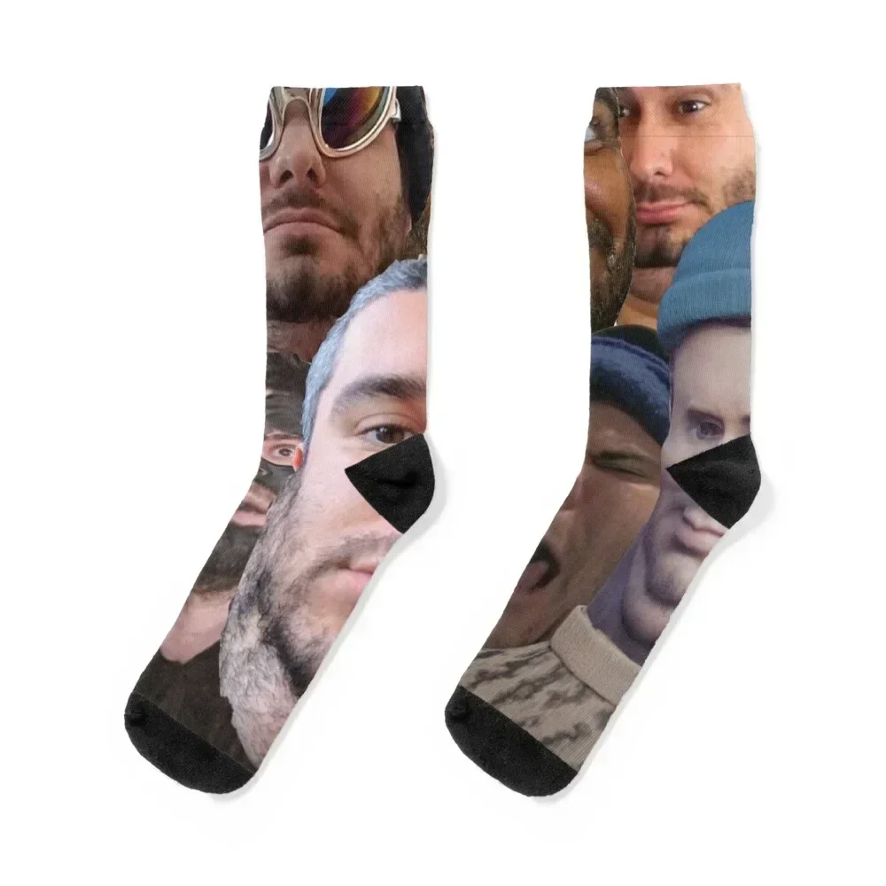 H3H3 Ethan Funny Socks kawaii soccer anti-slip colored Socks Girl Men's