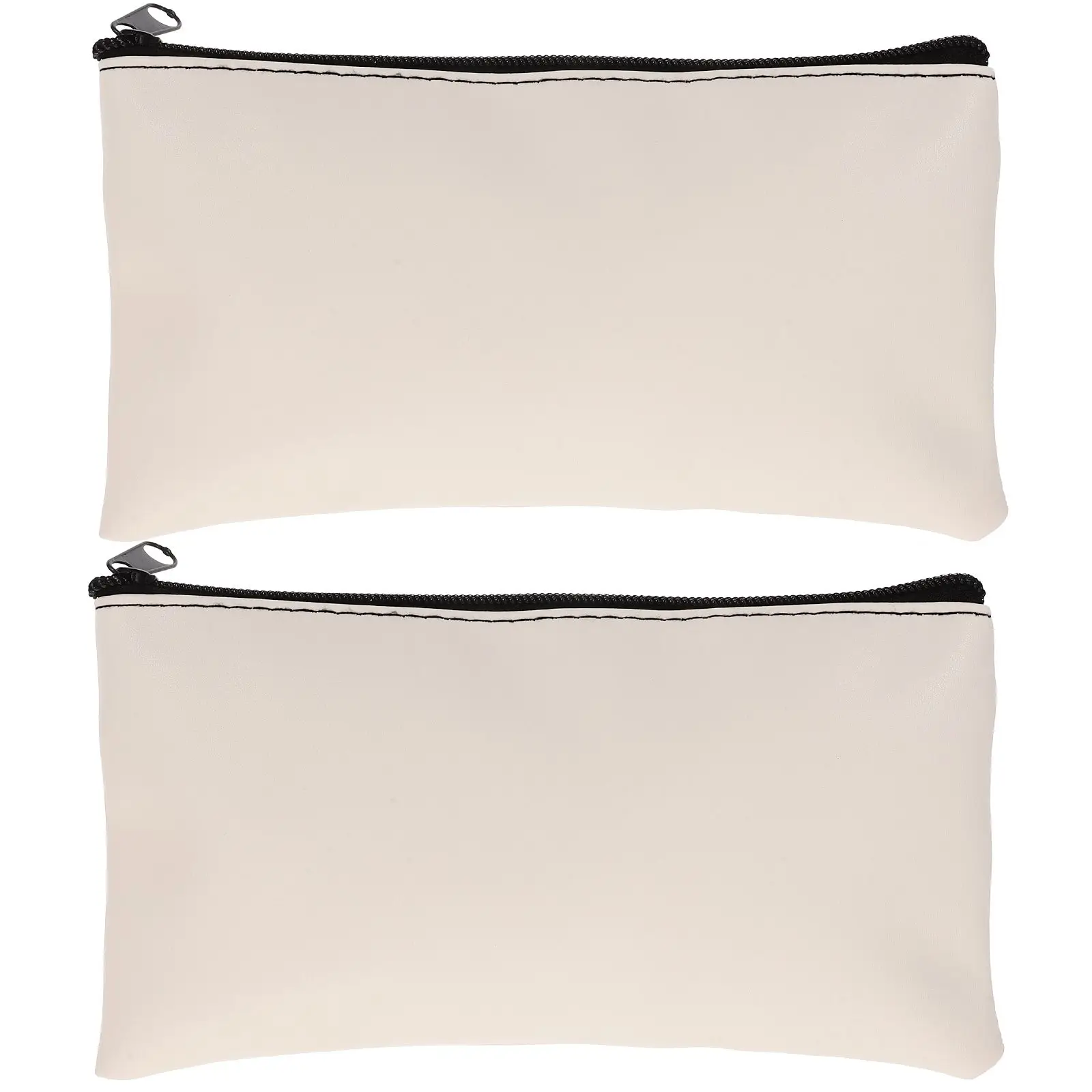 2pcs Pu Cash Bags Bills ganizer For Staff Teacher Storage Pouch Money Wallet Envelopes Filing Products Document Case