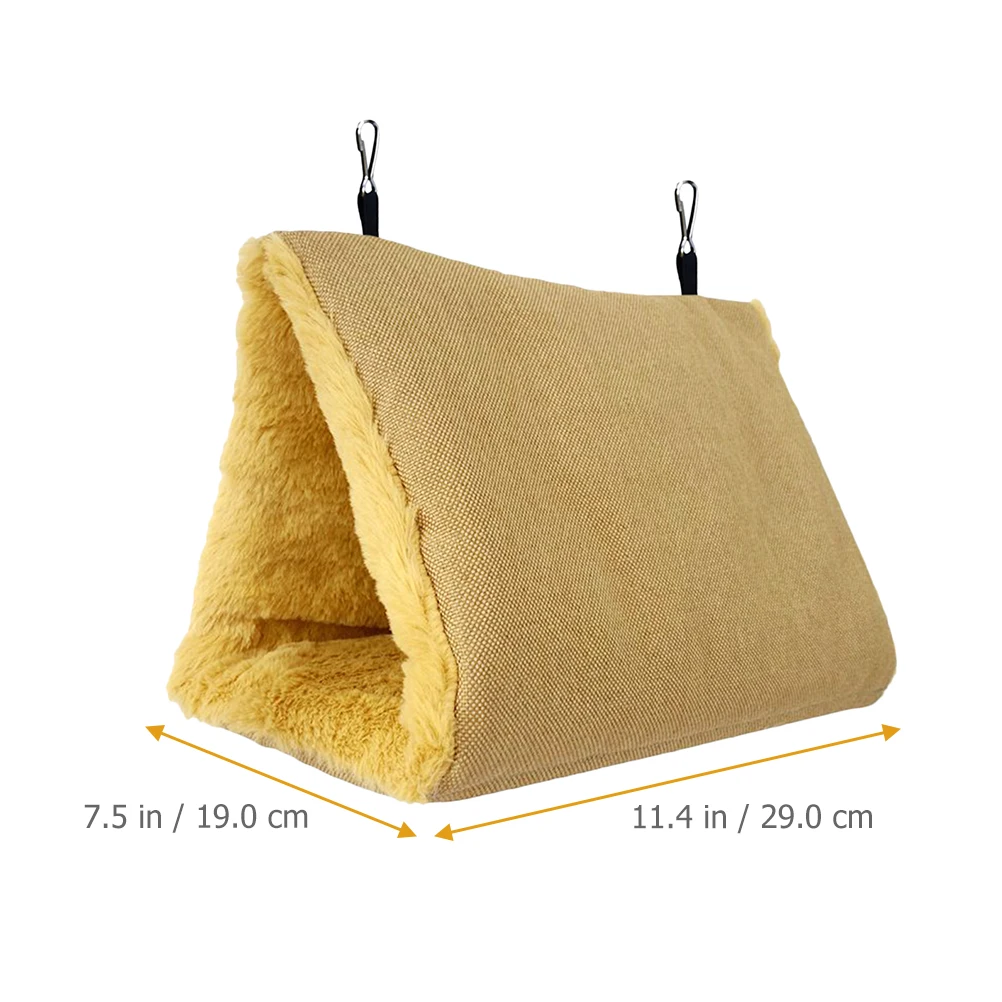 

Parrot Hammock Sleeping Bed Bird Nests Thicken Accessories Warm House Linen Fabric for Birds