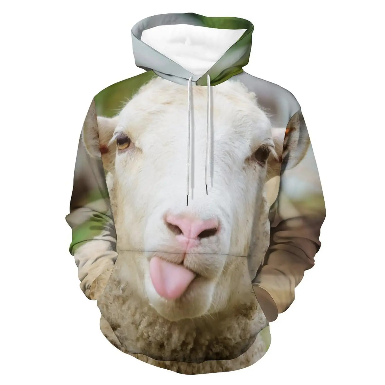 Cute Sheep Hoodie Funny Animal 3D Print Men Women Streetwear Hoodies Oversized Pullover Hooded Sweatshirts Male Tops Clothing