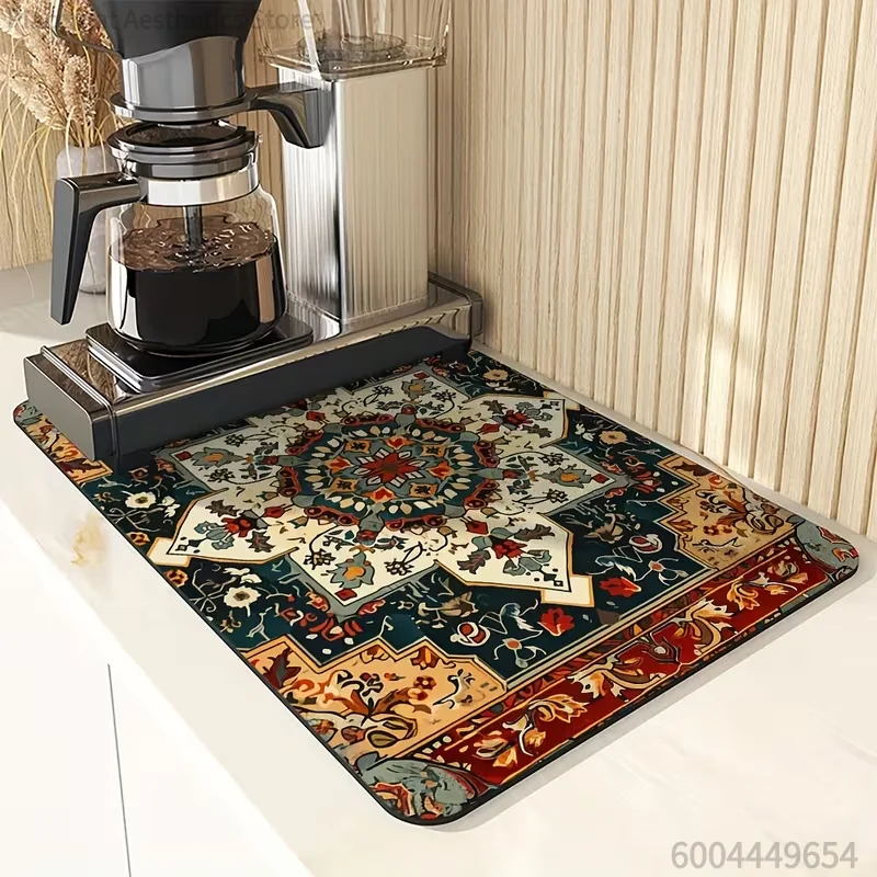 Persian Retro Bohemian Style C - Bar Mat Rubber 评论和价格