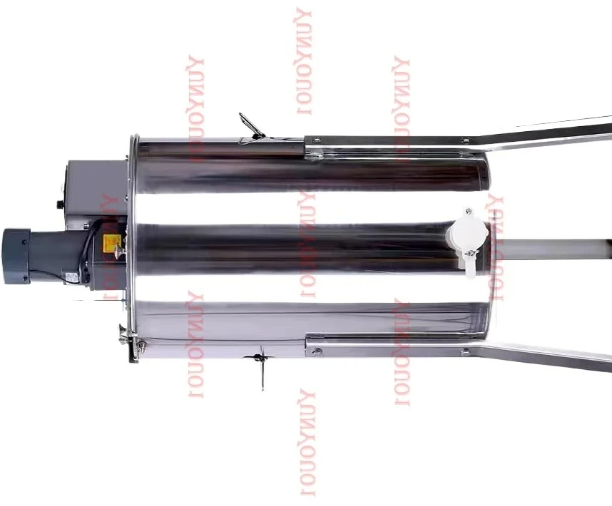 

AAA Electric Honey Extracto4 2Frame Stainless Steel Beekeeping Extraction Honeycomb Drum Spinner W/Transparent Lid Silver