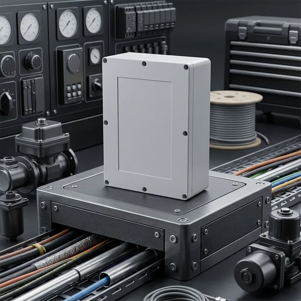 320x240x110mm Waterproof Junction Box, ABS Construction With Dual Sealing Rings, Dustproof For Outdoor Supply Boxes