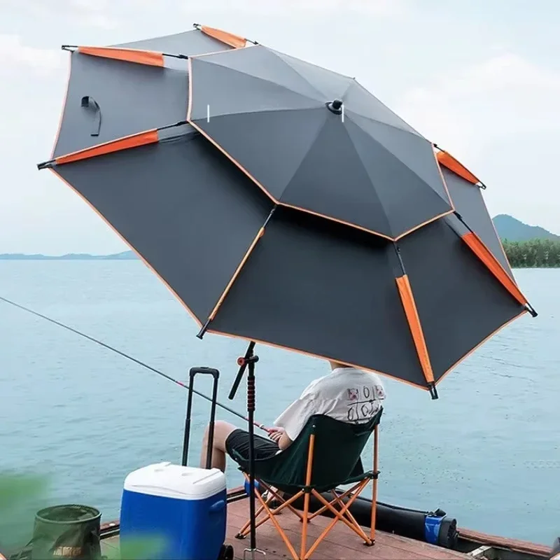 Outdoor Waterproof Awning Sunshade, Ultralight Folding Fishing Parasol, Beach Camping Awnings, Luxury Nature Hike Accessories