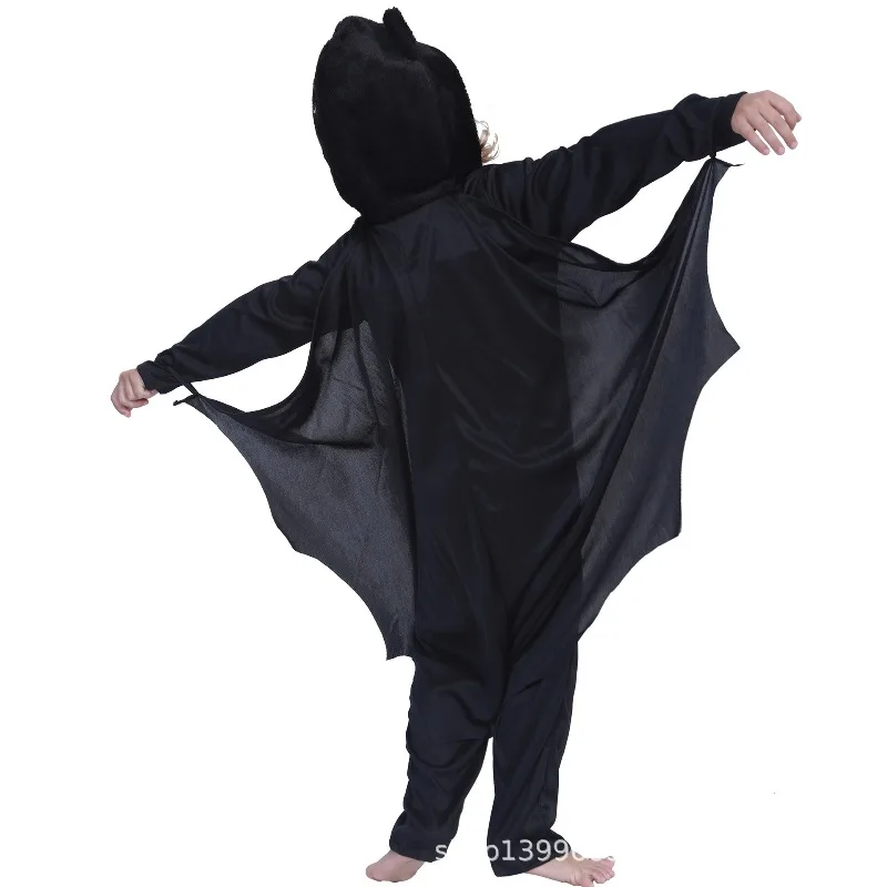 

Halloween Costume Accessory Children Bat Hooded Jumpsuit Vampire Family Dress Fancy Halloween Parenting Jumpsuits Witch Clothes