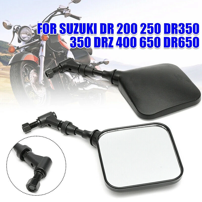

Trending 2X Motorcycle Rear View Mirror Side Mirrors For Suzuki DR 200 250 DR350 350 DRZ 400 650 DR650