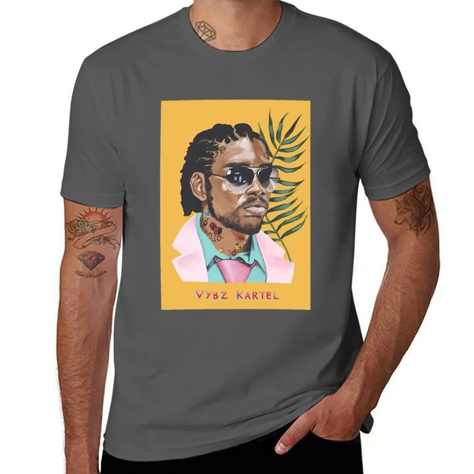 

Vybz Kartel . Jamaica Dancehall Hero \t T-Shirt Stretch Fabric Comfort T-Shirt
