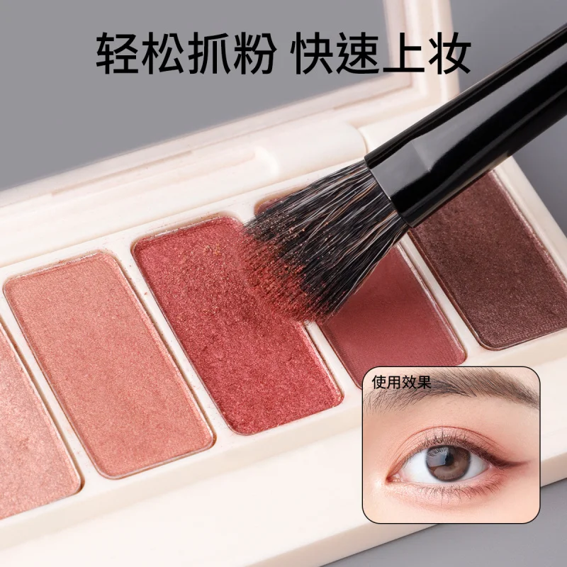 12 maquillaje de ojos cepillo de cejas sombra de ojos delineador de ojos pelo suave pequeño pulgar detalle corrector cepillo herramientas de maquillaje