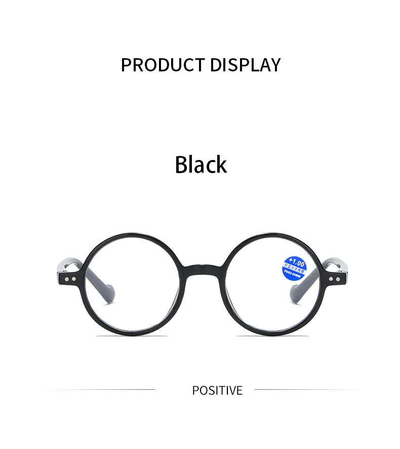 Lesebrille Für Frauen Vintage Runde Rahmen Korrigierende Gläser Männer Hyperopie Presbyopie Lesen Brillen + 1,0 + 1,5 + 2,0 + 2,5 + 3,0 – Detail 6