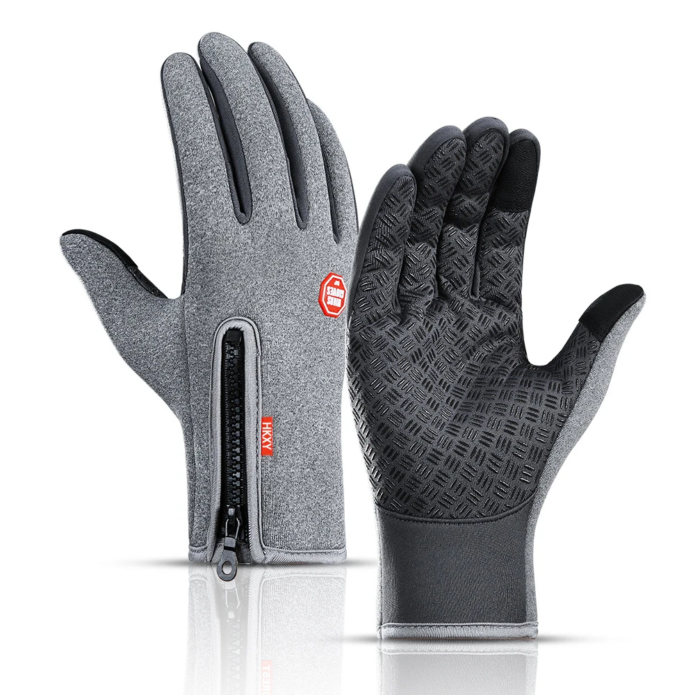 Mannen Vrouwen Fietsen Winter Warme Sporthandschoenen Touchscreen Outdoor Vissen Spatwaterdicht Skiën Snowboard Antislip Ritshandschoenen