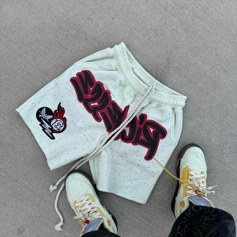 Y2K Harajuku Men's/Kids Shorts Letter-printed Sweatpants Fashion Quick-drying Street Hip Hop Breathable Loose Unisex Shorts