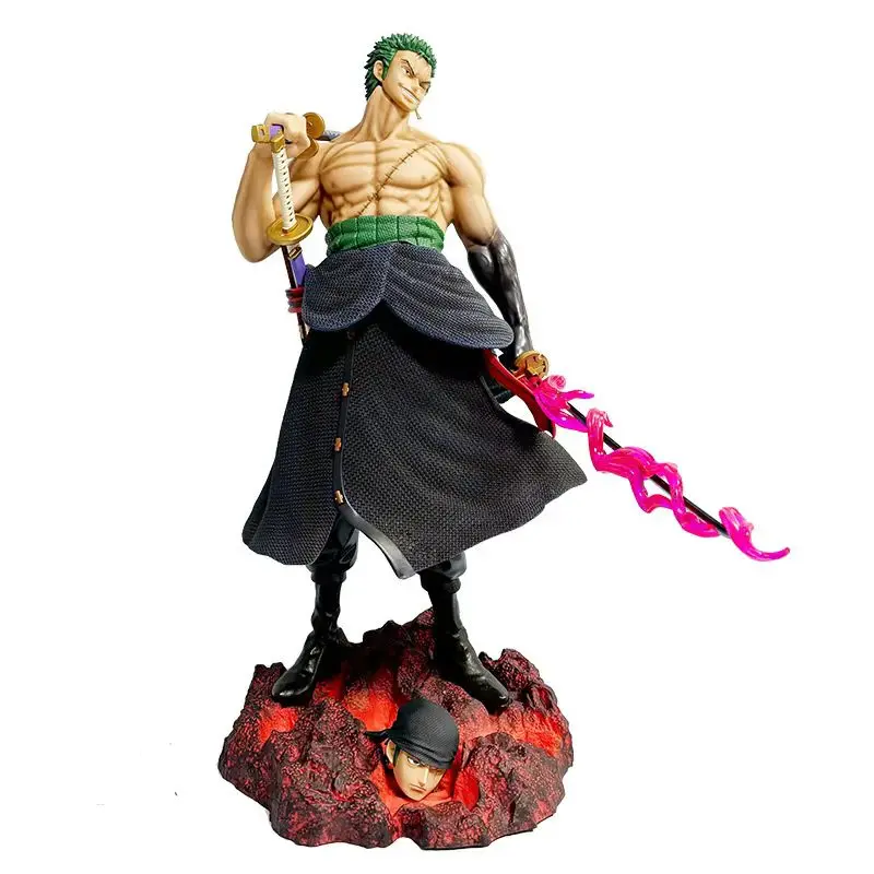 Anime Figure 73cm Two-Headed Eagle Carrying Knife Domineering Zoro Collectible Statue Gk Model Desktop Decoration Ornament Gifts