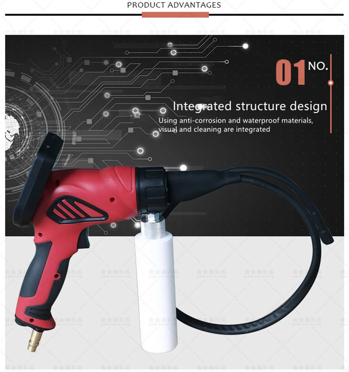 4.3 Inch Screen  Air Conditioner Cleaning Spray AV Handheld Endoscope CMOS Borescope Side-View Side Spaying Digital Microscope