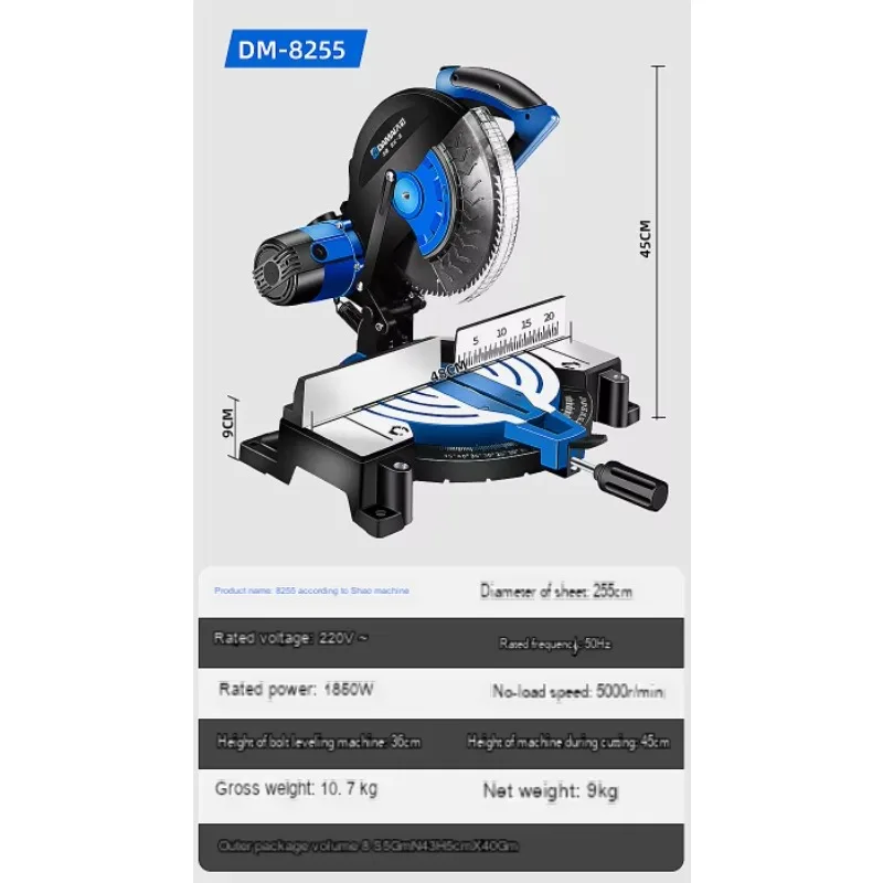 

1200 watt professional miter saw professional woodworking machine for cutting wood and metal compound cutters