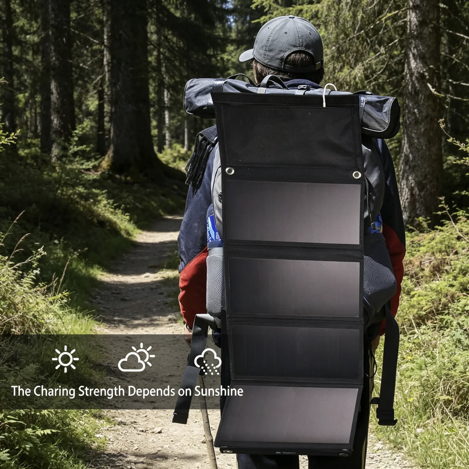 

28W Foldable Solar Panel Portable Solar Charger 2-Port USB(5V/4.8A total) for Recharging USB Devices -iPhone Android ,Camping,Outdoor Use